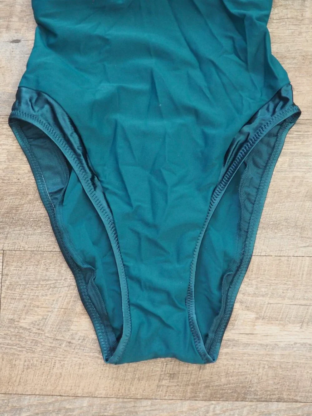 NEW Vintage Victoria’s Secret Teal Underwire One Piece Swimsuit sz 12 B - Picture 3 of 9